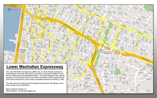 Greenwich Village with Lower Manhattan Expressway
