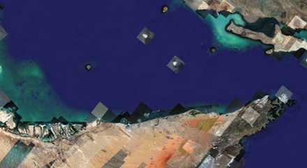 Dubai satellite view