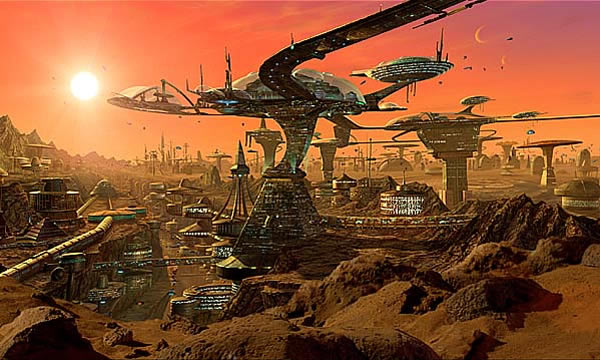 Soviet cities on Mars